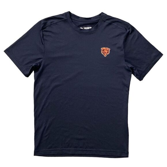 Majestic Evolution Tee Cool Base Men’s Navy Chicago Bears Short Sleeve Top Small - Picture 5 of 5
